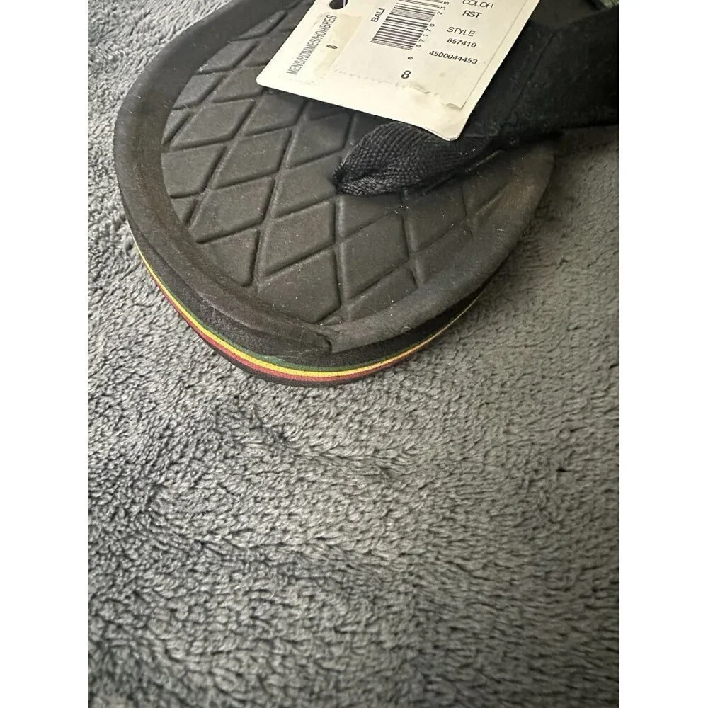 Quiksilver Men’s Bali Thong Sandal Black Size 8 New